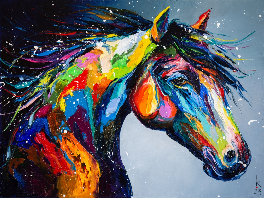 Colorful horse