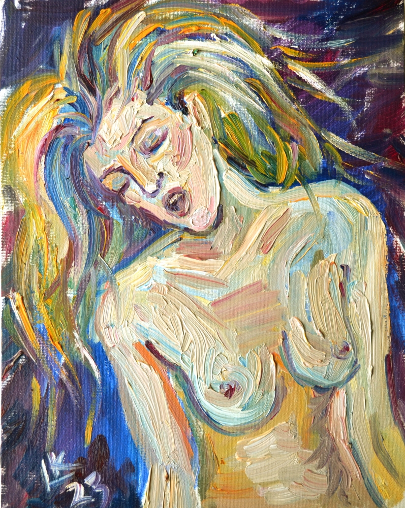 Blonde nude woman