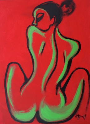Red And Green Figure