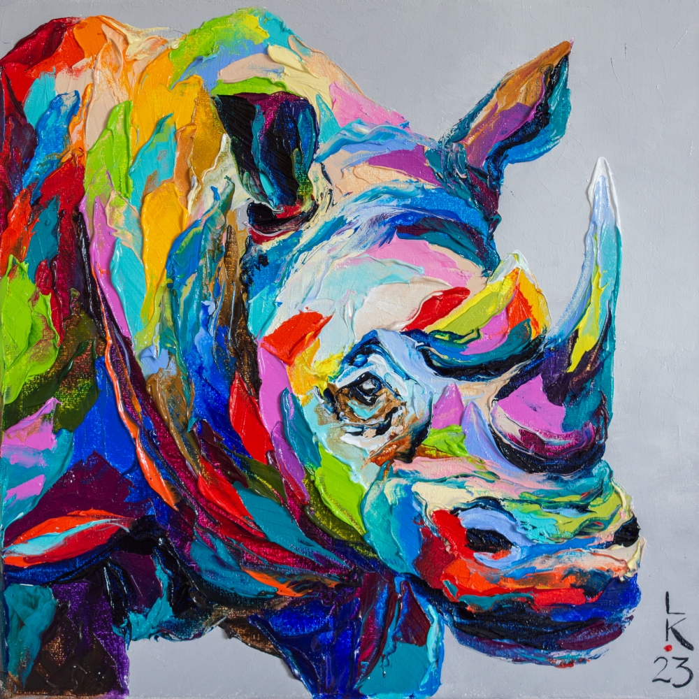 Colored Rhinoceros