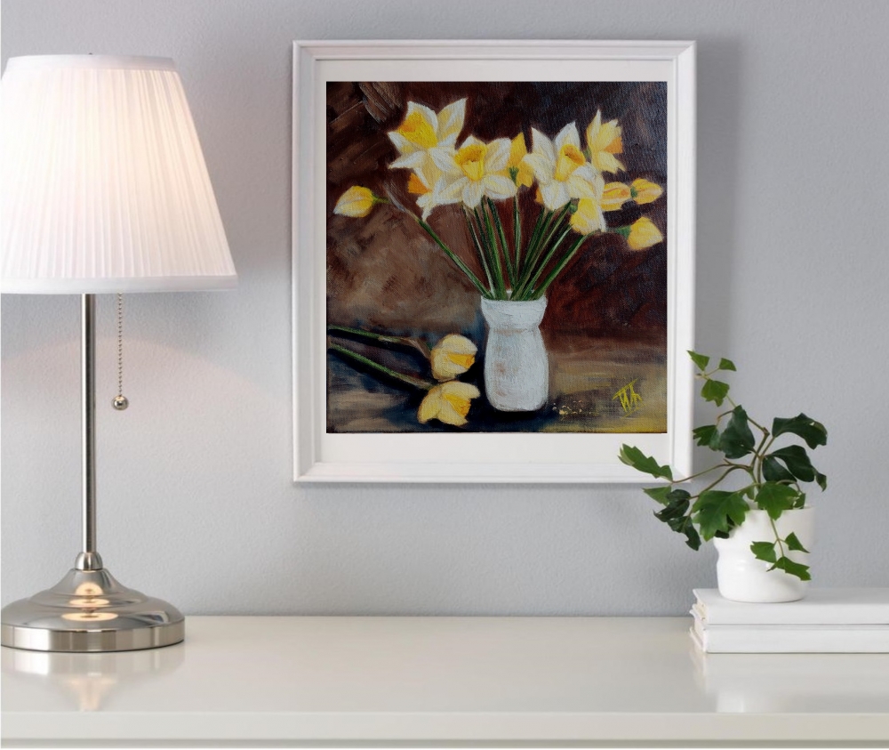 Daffodils in a vase