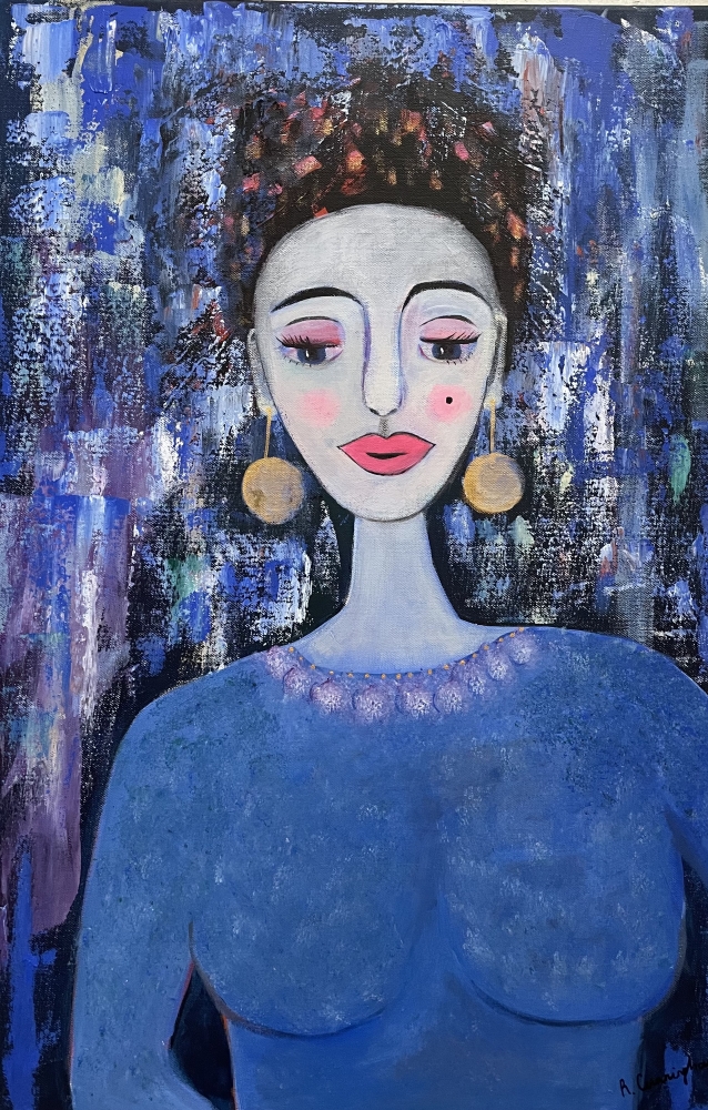 Woman in Blue