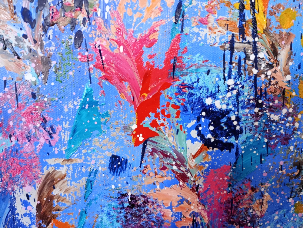 XXXL Symphony of Exotic Blooms 120 x 80cm