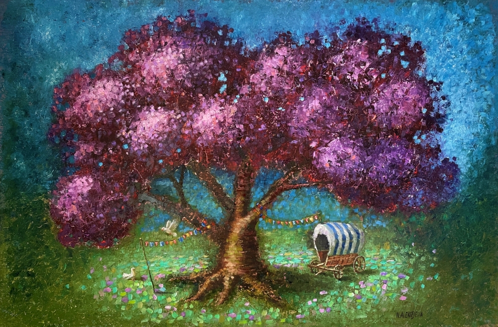 ''Romantic tryst under a tree'' 