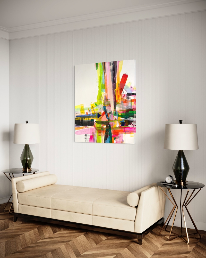 Large store abstract painting