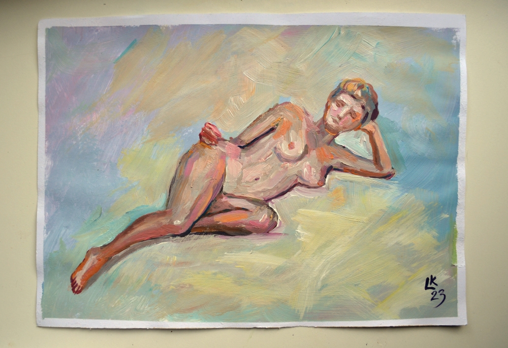 Nude Woman Lying Down