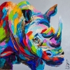 Colored Rhinoceros