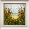 Entice Landscape White Framed