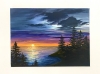 sunset forest