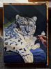 Snow Leopard painting