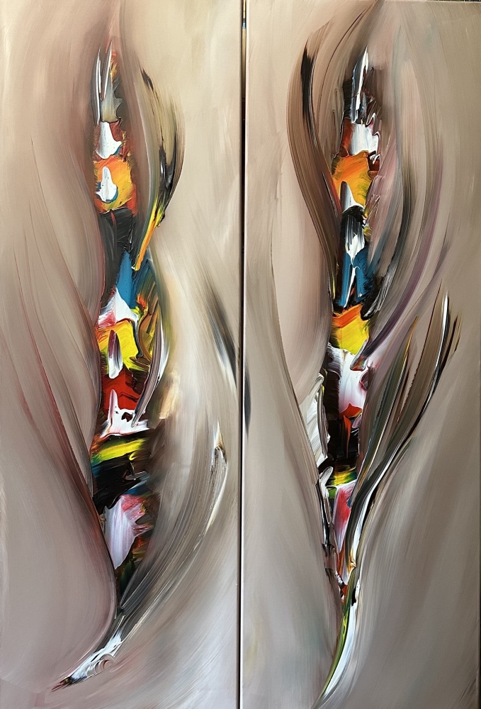 Abstract Two panels