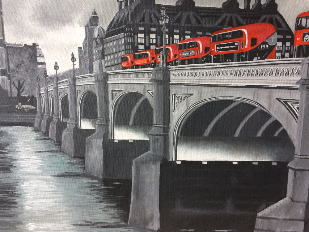 Buses on Westminster Bridge