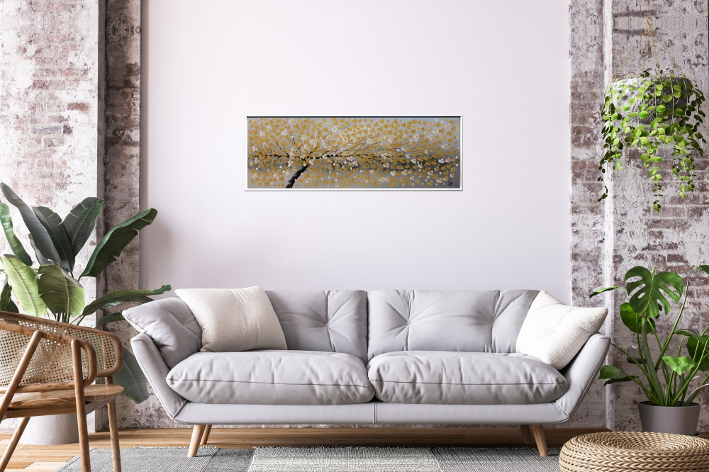 Golden Cherries - Original Painting in Frame