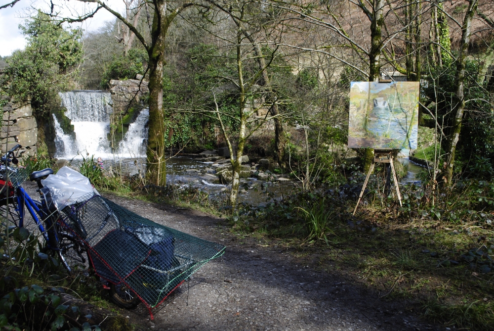 Waterfall Folly in the Woods