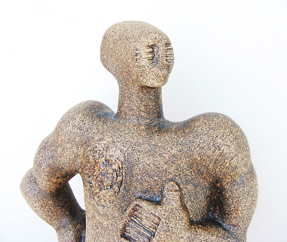 Mythological Giant, Fafner, Builder of Valhalla - Ceramic Sculpture