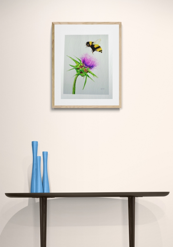 Bumblebee and Thistle - Limited Edition Fine Art Print