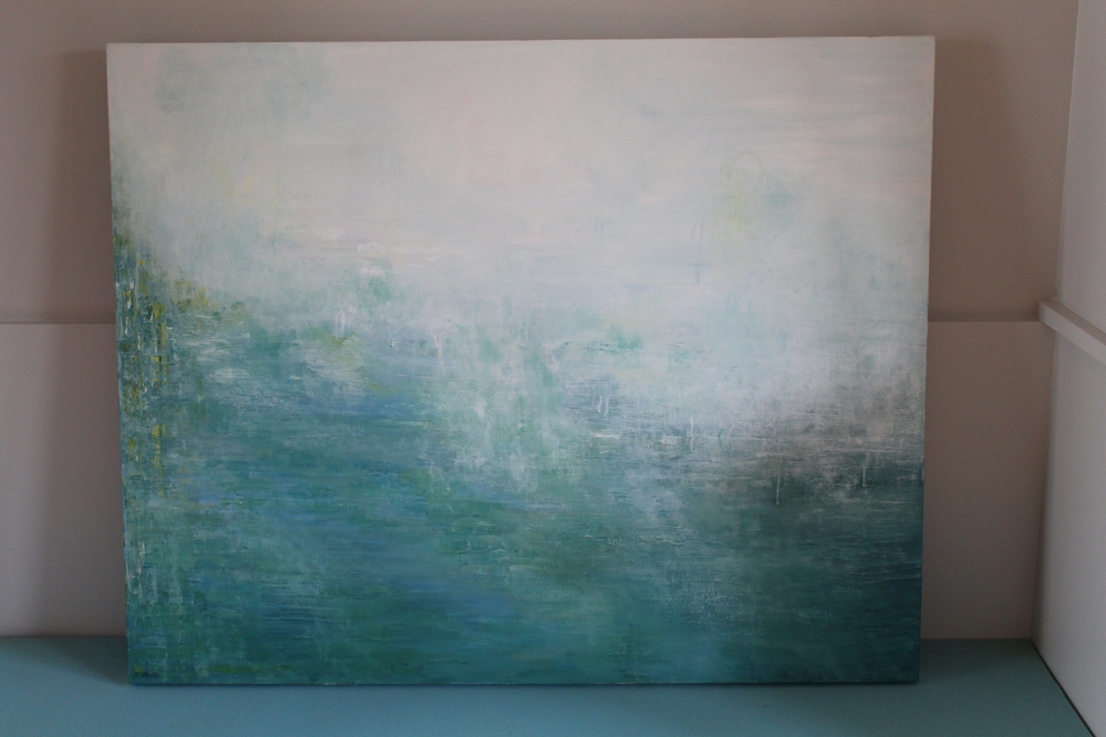 Blue Green Abstract Seascape