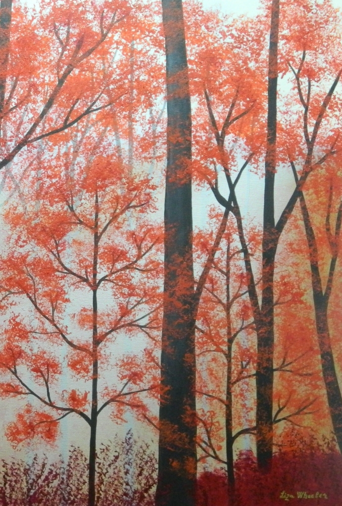 Memories of Summers Past - autumn forest landscape; home, office décor