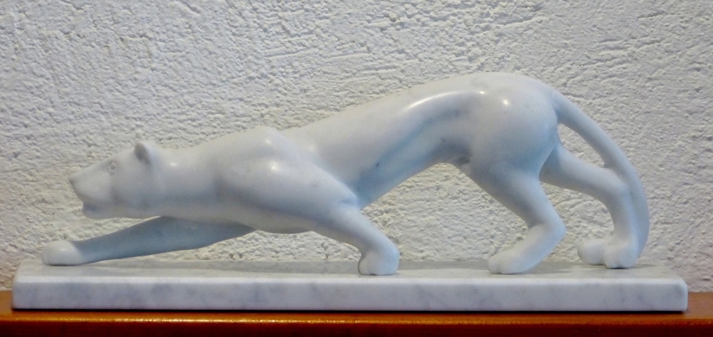 Carrara Marble Wild Animal - Panthera