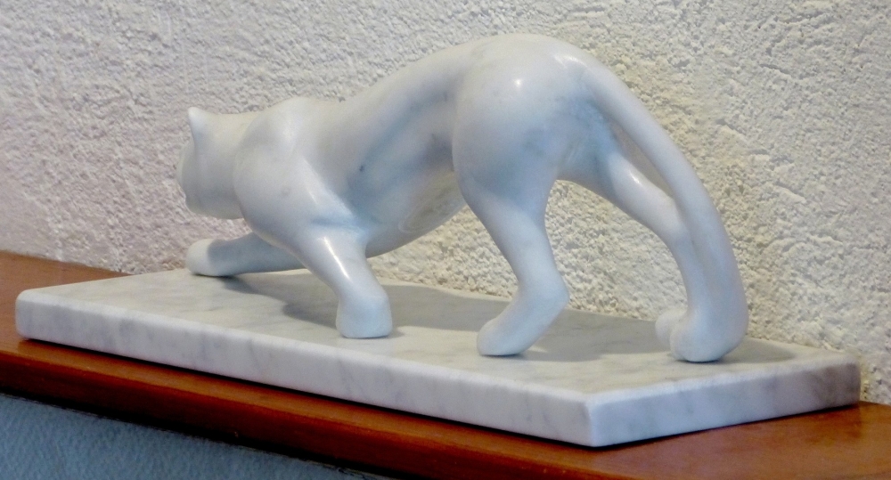 Carrara Marble Wild Animal - Panthera