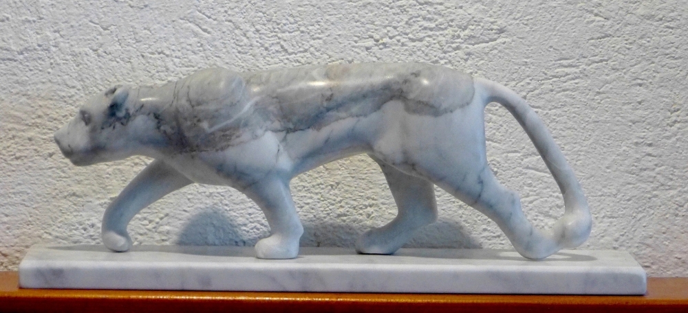 Carrara Marble Wild Animal - Leopard 1