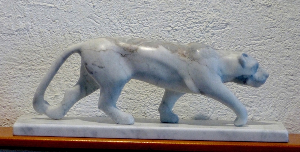 Carrara Marble Wild Animal - Leopard 1