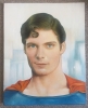 Superman Portrait Painting - Original Acrylic on canvas - Signed