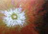 Starburst - colorful abstract aerial painting