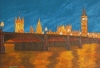 Big Ben at 10:30 PM - London cityscape painting