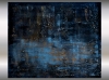 Blue fantasies - large abstract art on canvas