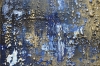 Cascade- Blue abstract art on canvas
