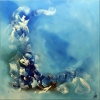 Dancing Clouds - Blue abstract art on canvas