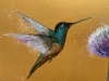 We Are Golden IV ~ Hummingbirds on Gold