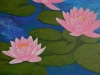 Last Song of Summer - large lotus flower painting