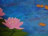 Last Song of Summer - large lotus flower painting