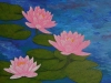 Last Song of Summer - large lotus flower painting