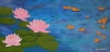 Last Song of Summer - large lotus flower painting