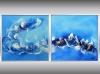 cloudy sky- acrylic paintings in frame