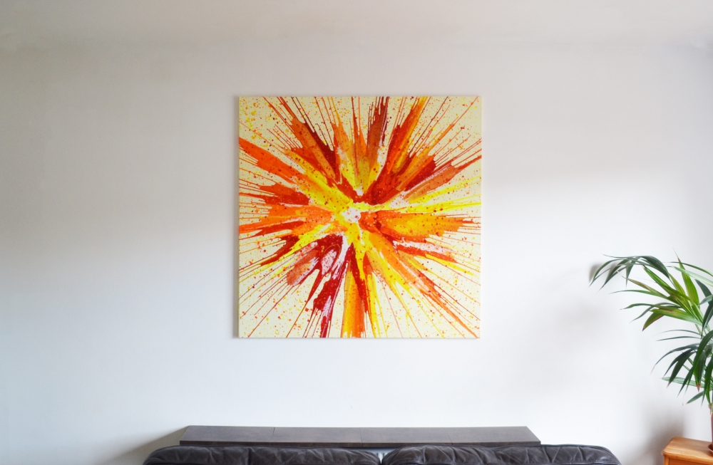 ORANGE&RED&YELLOW 100X100CM 40\"X40\"