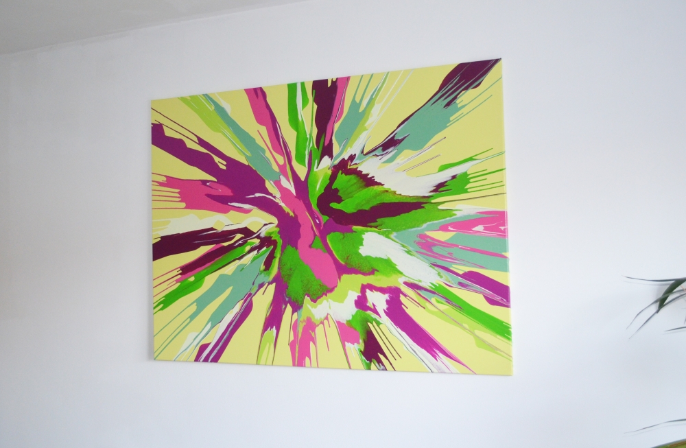 PINK&MAGENTA&GREEN 90 X 120CM 35\" X 47\"