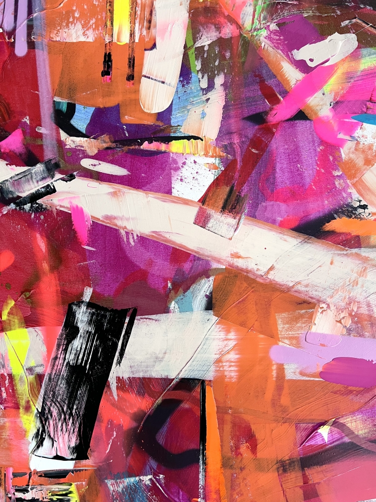 Take the risk or lose the chance - XXL abstract paintings 