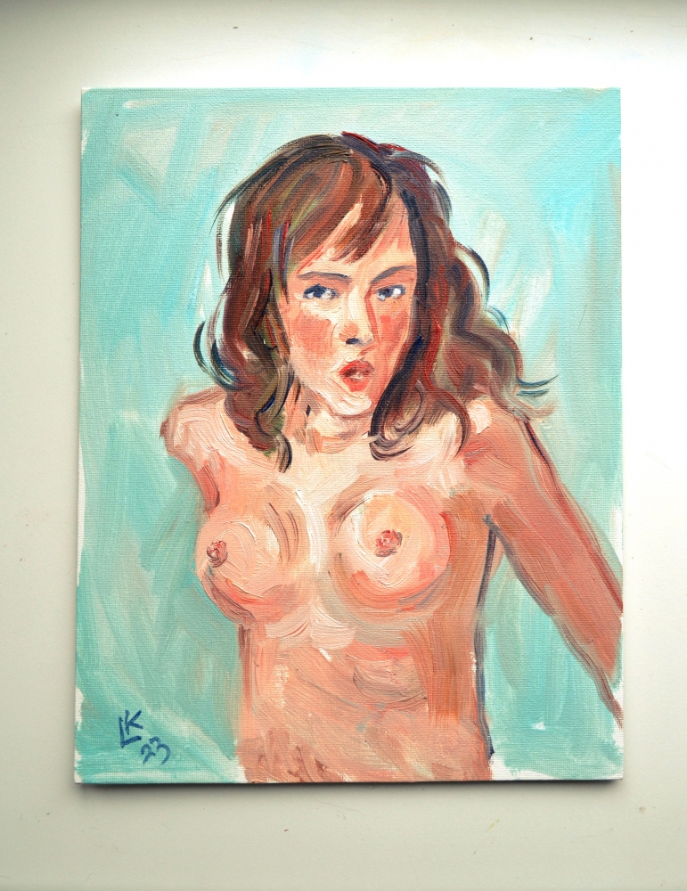 Beautiful Nude Woman Portrait