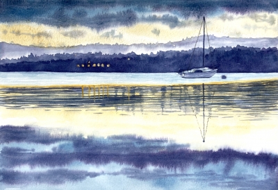 BOAT AT DAWN