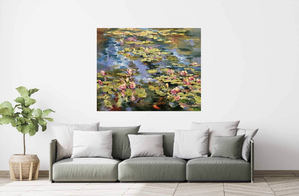 Blooming Water Lilies