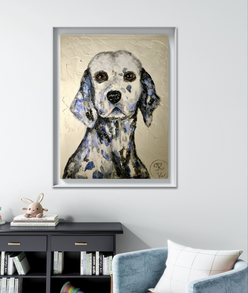 Set of 3 Dalmatian dogs 