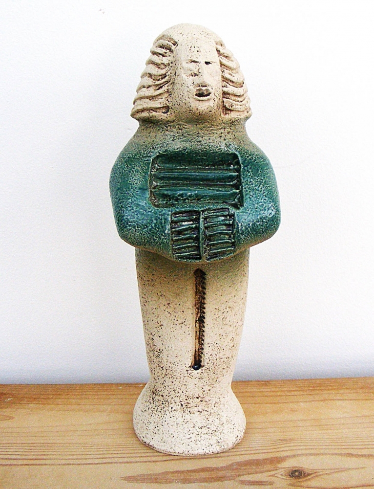 Shabti - Ancient Egyptian Figure – Servant to Akhenaten - Ceramic Sculpture