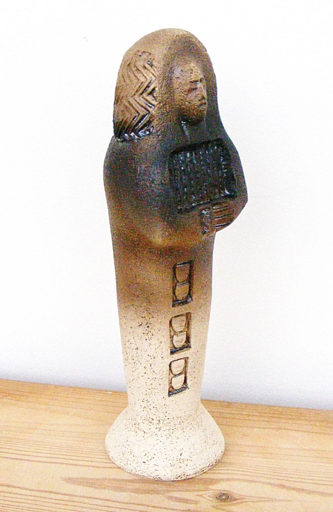 Shabti - Ancient Egyptian Figure – Servant to Amenemhat - Ceramic Sculpture