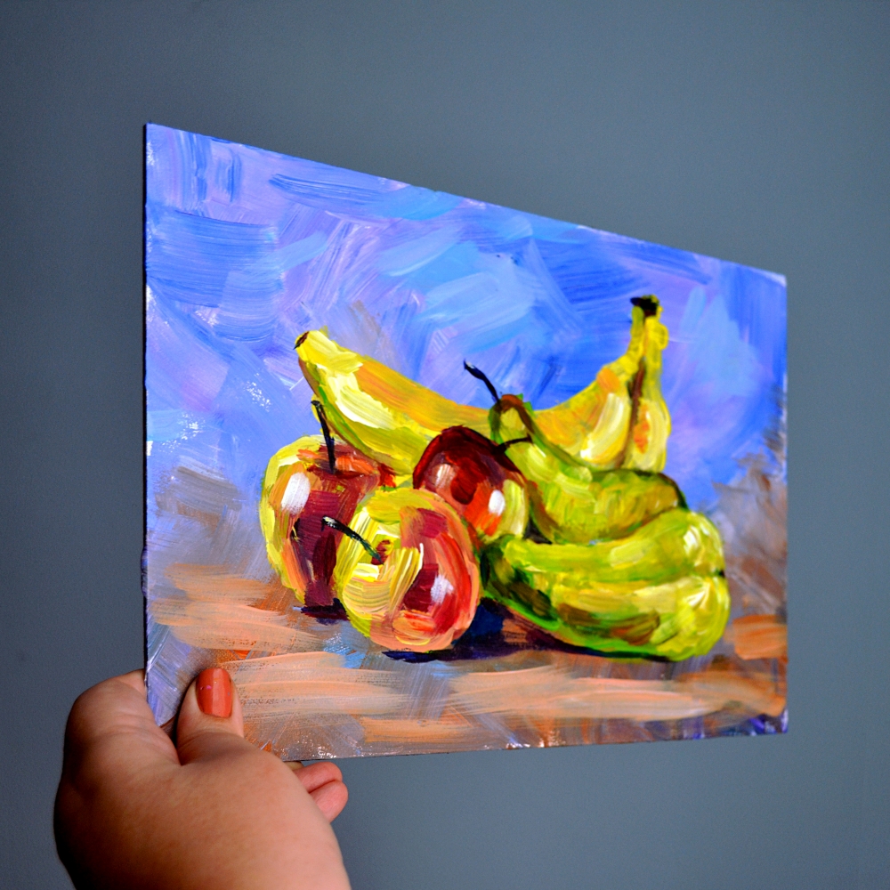 Still Life with Bananas, Apples, and Pears