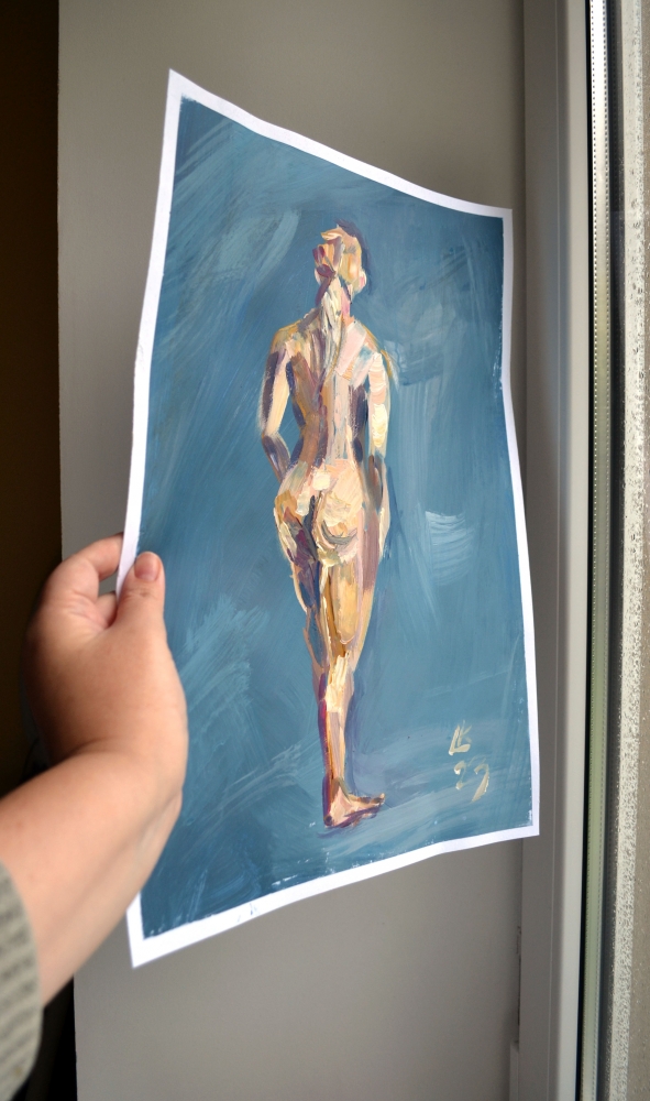 Female Nude Model Painting