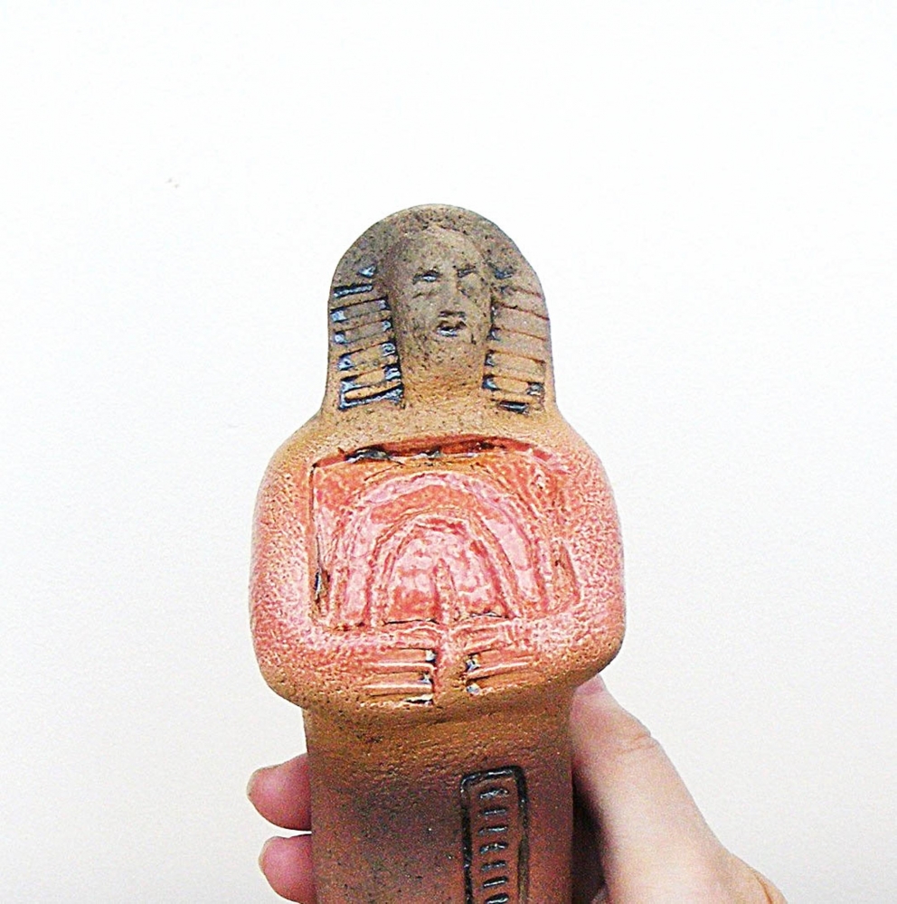 Shabti - Ancient Egyptian Figure – Servant to Nefertiti - Ceramic Sculpture